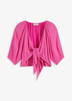 bonprix Nachhaltigere Materialien|Blusen & Tuniken|Blusenshirt aus fließender Viskose fuchsia