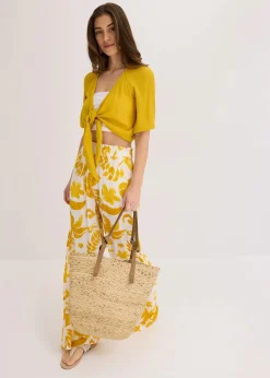 bonprix Bekleidung·Jacken & Mäntel|Blusen & Tuniken|Blusenshirt aus fließender Viskose lemoncurry