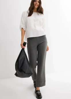 bonprix Bekleidung·Jacken & Mäntel|Blusen & Tuniken|Blusenshirt aus reiner Baumwolle weiß