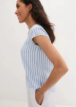 Blusenshirt aus softem Viskose-Mix|bonprix Outlet