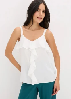 bonprix Bekleidung·Jacken & Mäntel|Blusen & Tuniken|Blusentop wollweiß