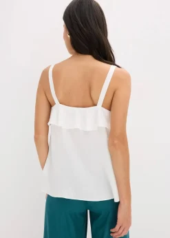 bonprix Bekleidung·Jacken & Mäntel|Blusen & Tuniken|Blusentop wollweiß