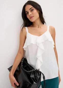 bonprix Bekleidung·Jacken & Mäntel|Blusen & Tuniken|Blusentop wollweiß