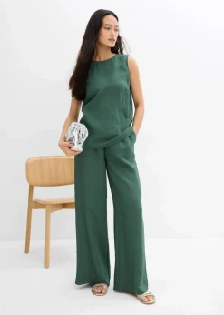 Blusentop aus Crinkle-Viskose-Mix|bonprix Online