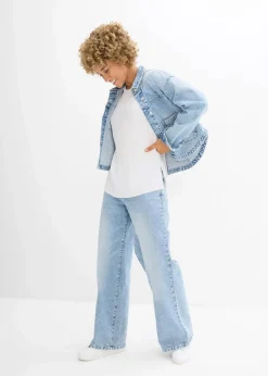 bonprix Bekleidung·Jacken & Mäntel|Blusen & Tuniken|Blusentop aus recyceltem Polyester wollweiß