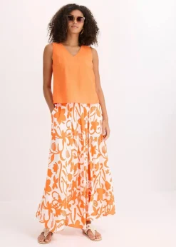 bonprix Bekleidung·Jacken & Mäntel|Blusen & Tuniken|Blusentop aus softem Viskose-Mix mango