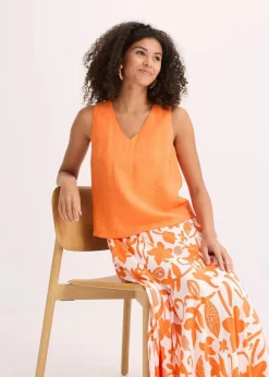 bonprix Bekleidung·Jacken & Mäntel|Blusen & Tuniken|Blusentop aus softem Viskose-Mix mango