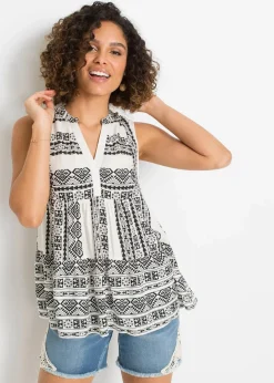 Blusentop aus softer Viskose|bonprix