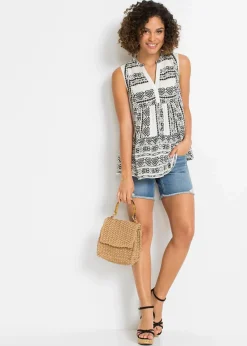 Blusentop aus softer Viskose|bonprix