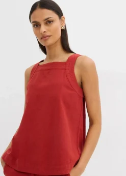 Blusentop mit Bindedetail hinten aus Viskose-Mix|bonprix Discount