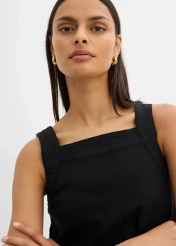 Blusentop mit Bindedetail hinten aus Viskose-Mix|bonprix Outlet