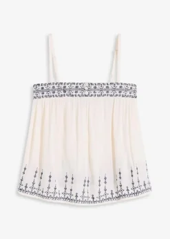 Blusentop mit Stickerei|bonprix Discount