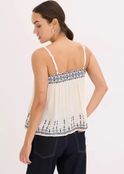 Blusentop mit Stickerei|bonprix Discount