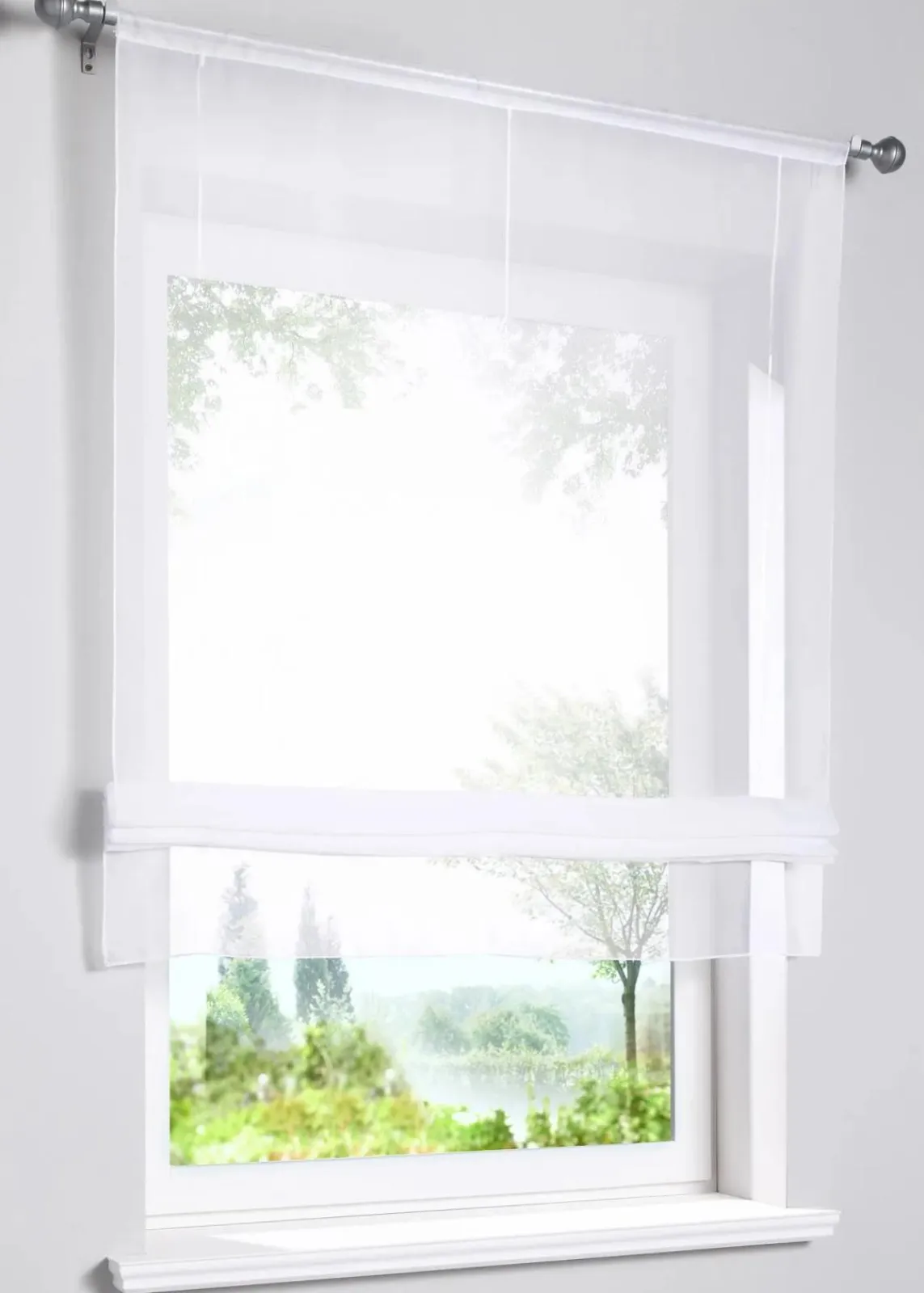 bonprix Raffrollos|Bändchenrollo weiss