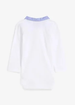 Body mit Hemdkragen aus reiner Bio-Baumwolle|bonprix Clearance