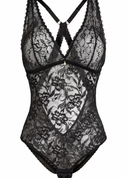 bonprix Erotikwäsche|Dessous|Body ohne Bügel aus zarter Spitze schwarz