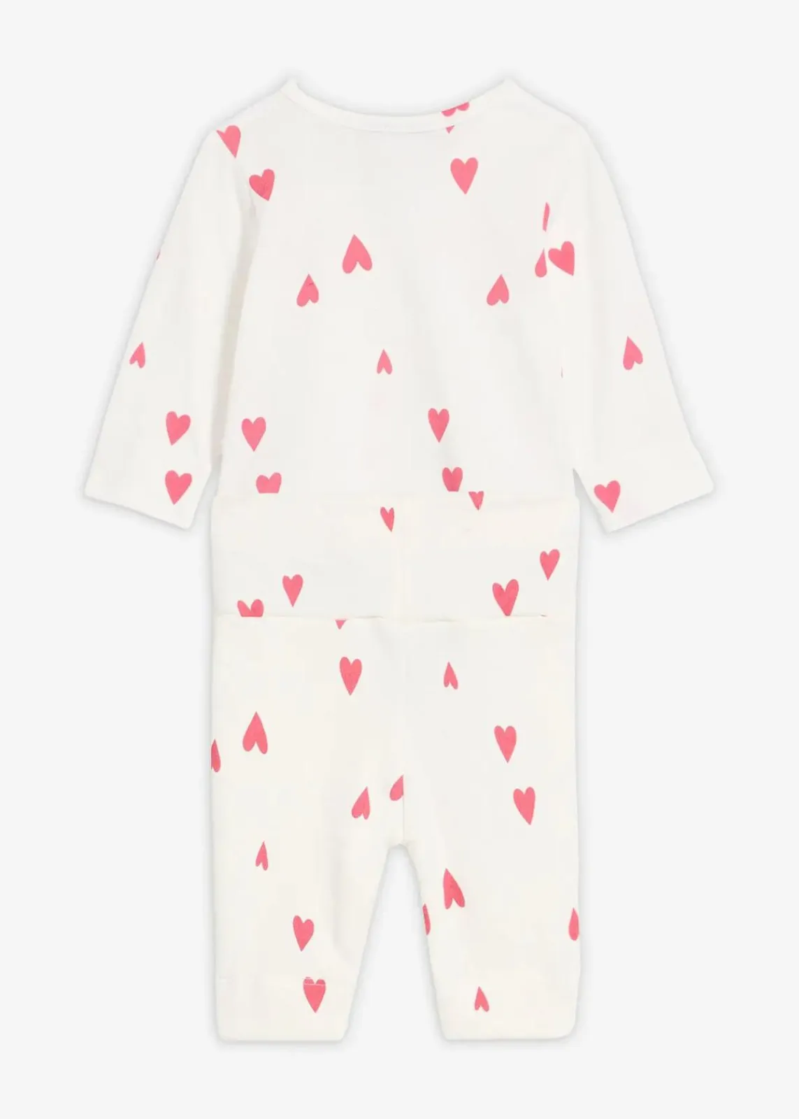 bonprix Bodys & Strampler|Baby Wäsche|Body und Hose (2-tlg.Set) wollweiß/granatapfelrot bedruckt