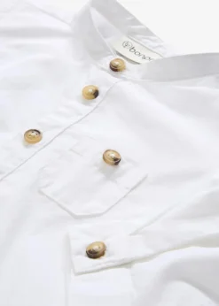 bonprix Hosen & Leggings|Shirts & Pullover|Body-Hemd und Chinohose aus reiner Baumwolle (2-tlg.Set) weiß+naturbeige