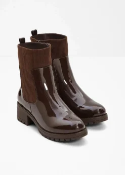 bonprix Schuhe & Accessoires In Spezialgrößen·Schuhe In Übergröße|Boots|Boot dunkelbraun