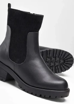 bonprix Boots|Schuhe & Accessoires In Spezialgrößen·Schuhe In Übergröße|Boot schwarz