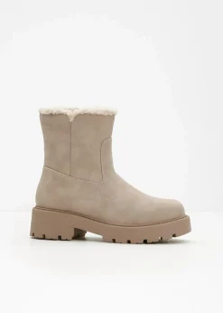bonprix Gefütterte Winterschuhe|Boots|Boot hellsand