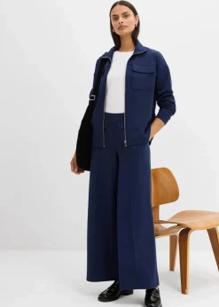 Bootcut Hose aus leicht glänzendem Viskose-Mix|bonprix Online