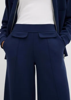 Bootcut Hose aus leicht glänzendem Viskose-Mix|bonprix Online