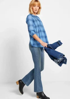 Bootcut Jeans Mid Waist, Bio-Baumwolle|bonprix Discount