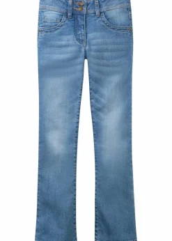 bonprix Mädchen 9-16 Jahre·Jeans|Bootcut-Jeans Mid Waist medium blue bleached