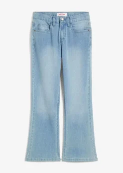 bonprix Mädchen 9-16 Jahre·Jeans|Bootcut-Jeans Mid Waist hellblau denim