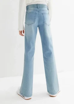 bonprix Mädchen 9-16 Jahre·Jeans|Bootcut-Jeans Mid Waist hellblau denim