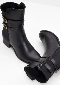 bonprix Schuhe & Accessoires In Spezialgrößen·Weite Schuhe|Schuhe & Accessoires In Spezialgrößen·Elastischer Schaft|Boots schwarz