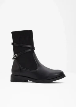 bonprix Boots|Schuhe & Accessoires In Spezialgrößen·Elastischer Schaft|Boots schwarz