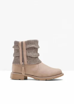 Boots mit Strickeinsatz|bonprix