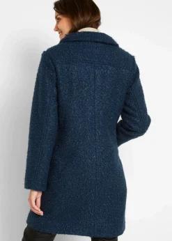 Bouclé-Mantel mit Taschen|bonprix New
