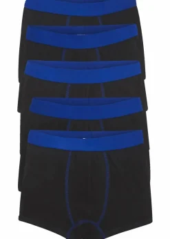 bonprix Mehrfachpacks|Jungen·Unterwäsche|Boxershorts mit weicher Baumwolle (5er-Pack) schwarz