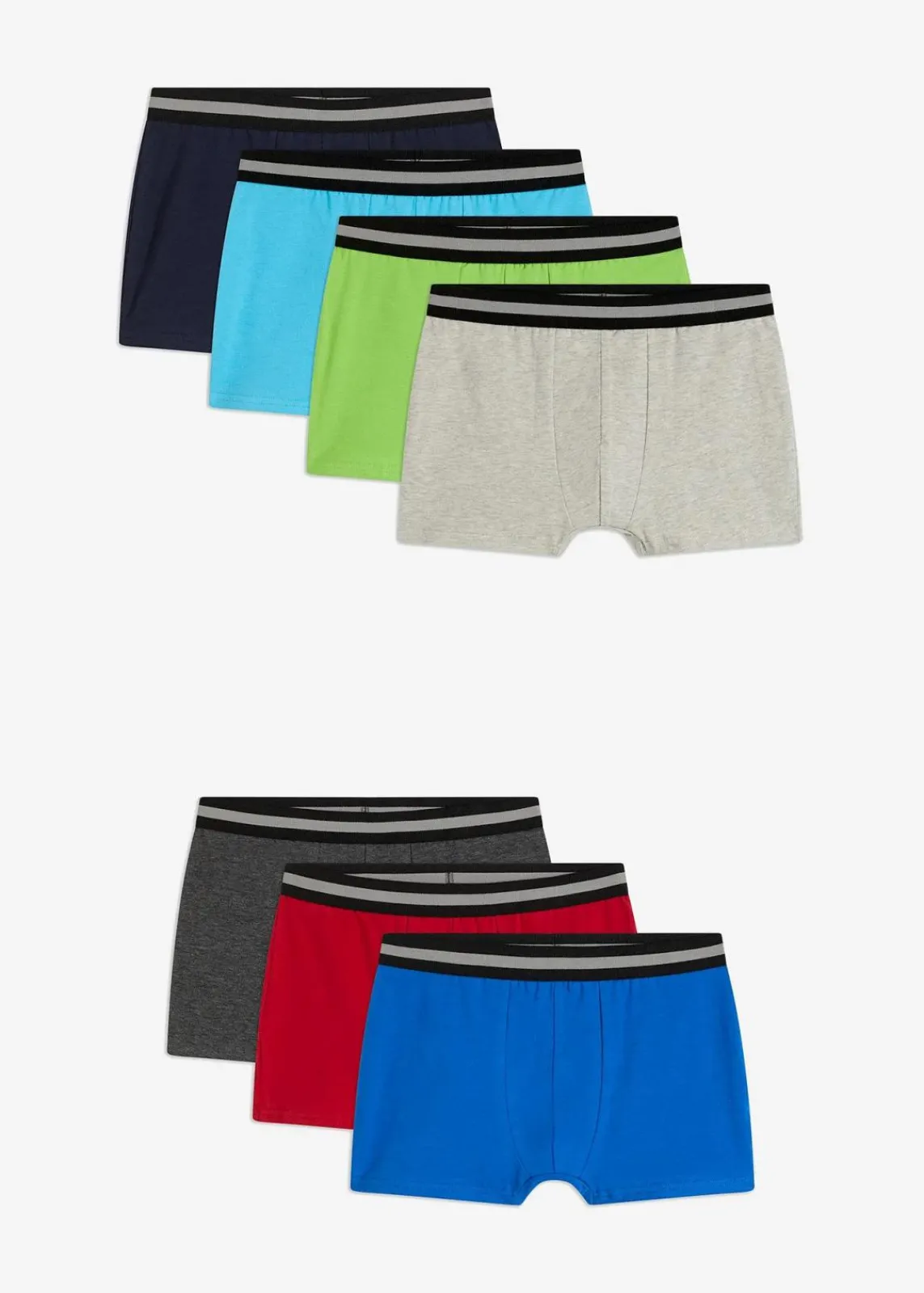 Boxershorts mit weicher Baumwolle (7er Pack)|bonprix New