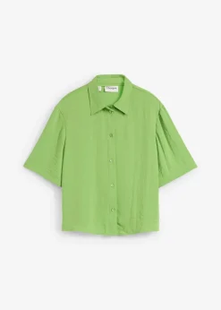 Boxy Bluse aus leichtem Crêpe|bonprix Hot