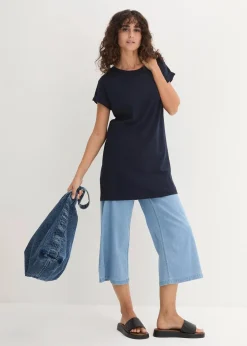 Boxy-Longshirt mit kurzen Ärmeln|bonprix Clearance