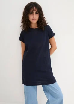Boxy-Longshirt mit kurzen Ärmeln|bonprix Clearance
