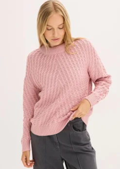 bonprix Bekleidung·Umstandsmode|Strickmode|Boxy-Pullover aschrosa