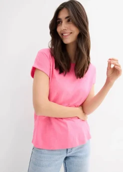 bonprix Basics|Shirts & Tops|Boxy-Shirt neonpink