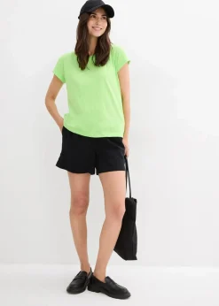 bonprix Basics|Shirts & Tops|Boxy-Shirt neongrün