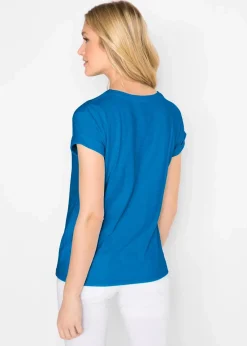 bonprix Basics|Shirts & Tops|Boxy-Shirt azurblau