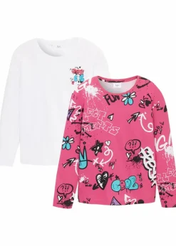 Boxy-Shirt aus reiner Bio Baumwolle (2er Pack)|bonprix Best