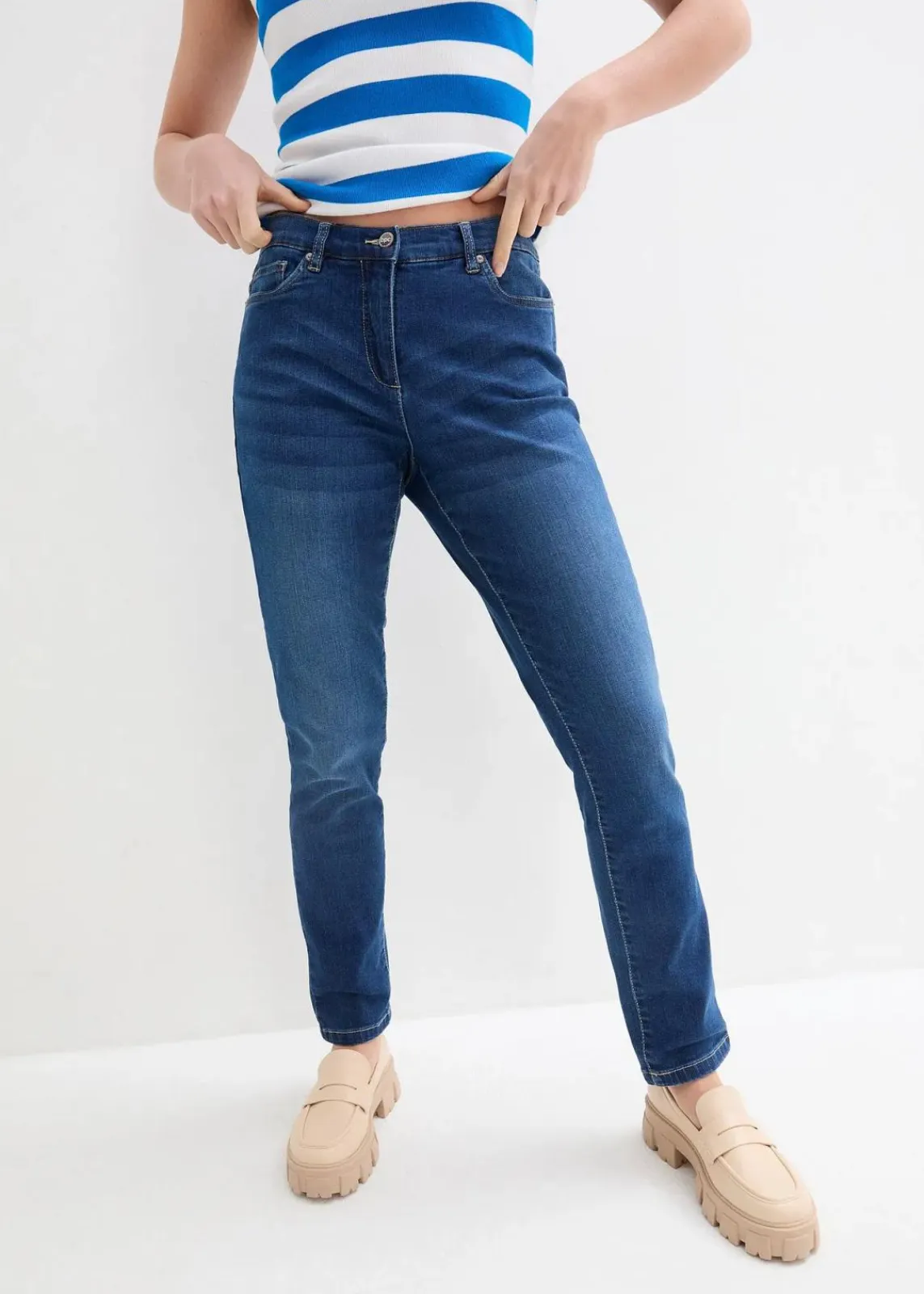 Boyfriend Jeans Mid Waist, Stretch|bonprix Sale