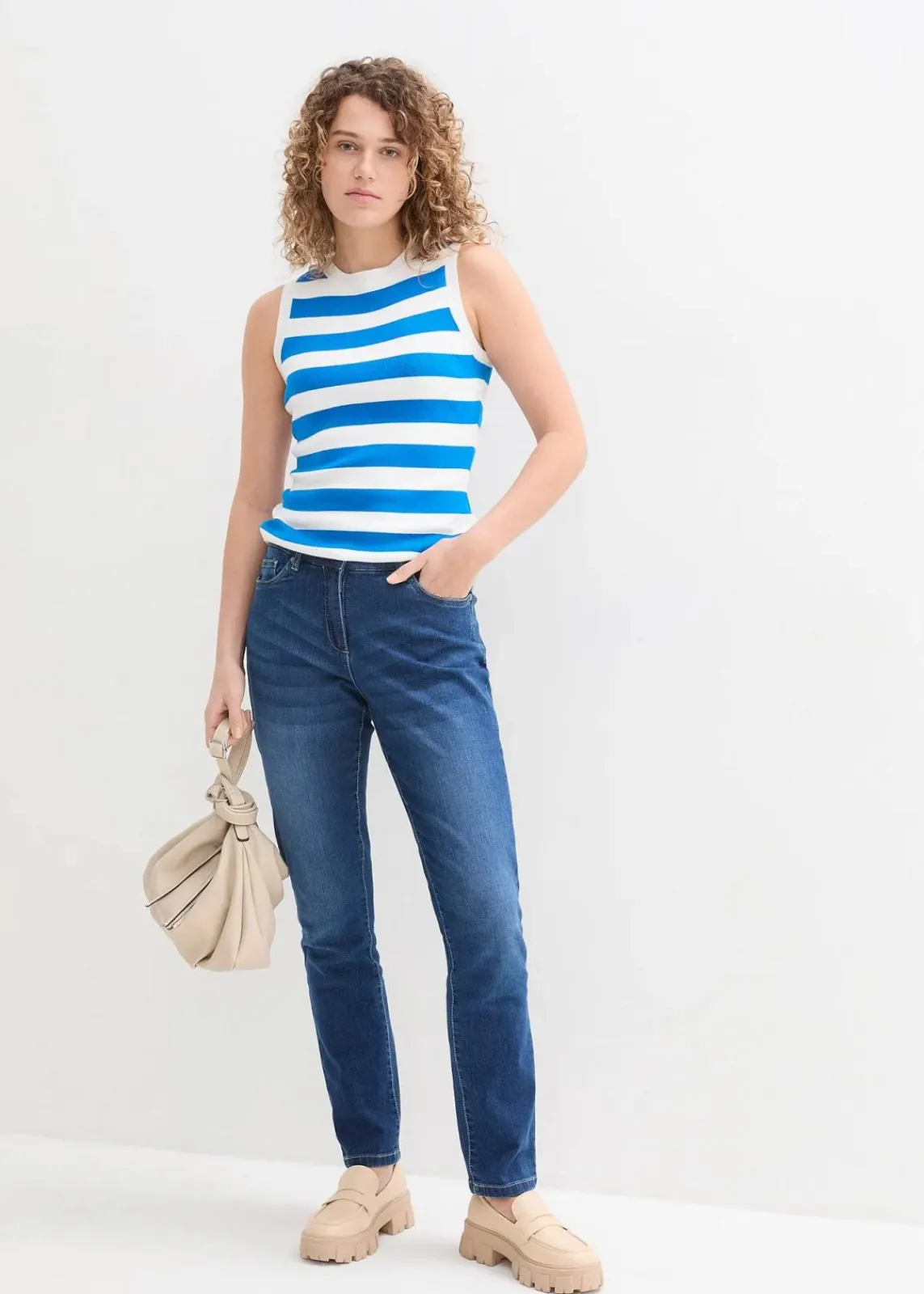 Boyfriend Jeans Mid Waist, Stretch|bonprix Sale