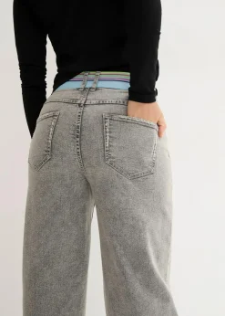 bonprix Bekleidung·Shirts & Tops|Jeans|Boyfriend-Jeans mit Vintagewaschung grau denim