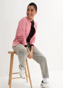 bonprix Bekleidung·Shirts & Tops|Jeans|Boyfriend-Jeans mit Vintagewaschung grau denim