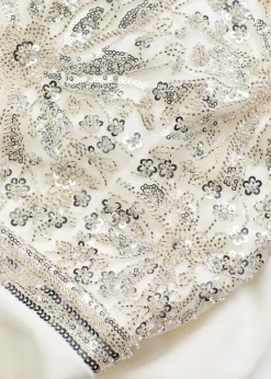 Braut-Overall aus strukturiertem Crepe mit Perlenstickerei|bonprix New